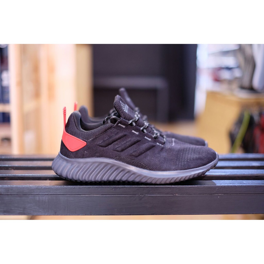 Sepatu Adidas ORIGINAL AlphaBounce Suede Running Full Black