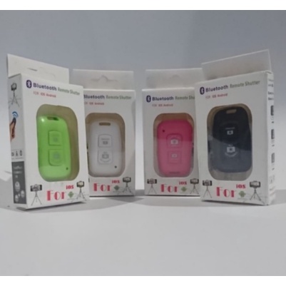 Remote Selfie Bluetooth Kamera Android IOS Remote Selfi HP Remot Tongsis Peralatan Selfie Remote Shu