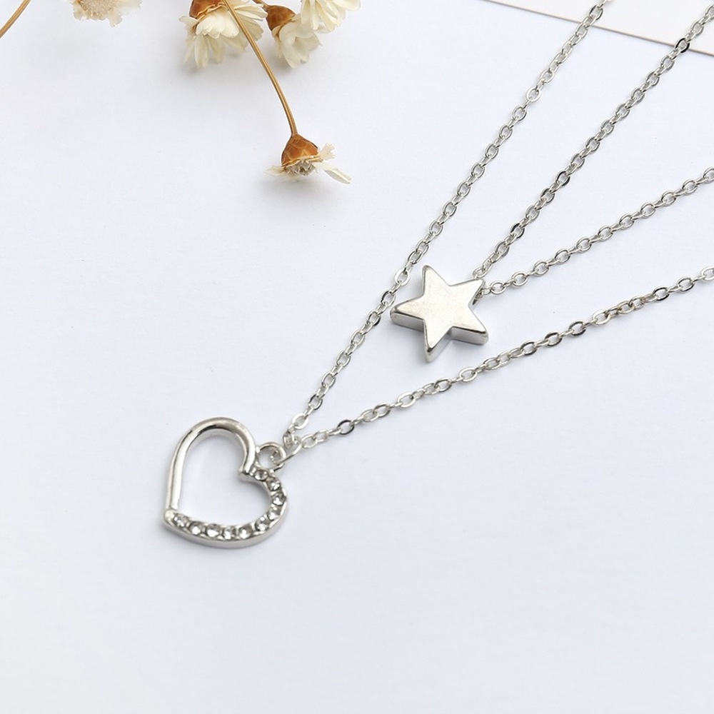 Kalung Klavikula Hias Liontin Gaya Korea Untuk Perempuan