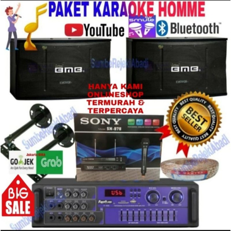 PAKET KARAOKE PROMO AWAL TAHUN  SPEAKER BMB 10(INCH)
