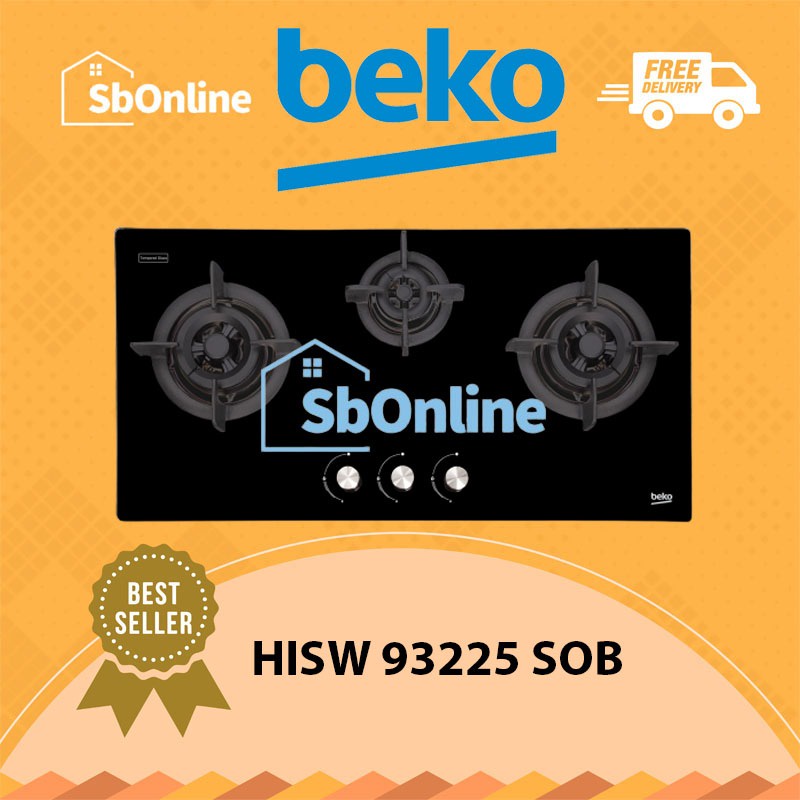 BEKO Kompor Tanam Gas 3 Tungku - HISW 93225 SOB