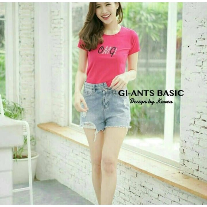 VS - KAOS GI-ANTS BASIC OMG BAJU WANITA TUMBLR TEE TSHIRT