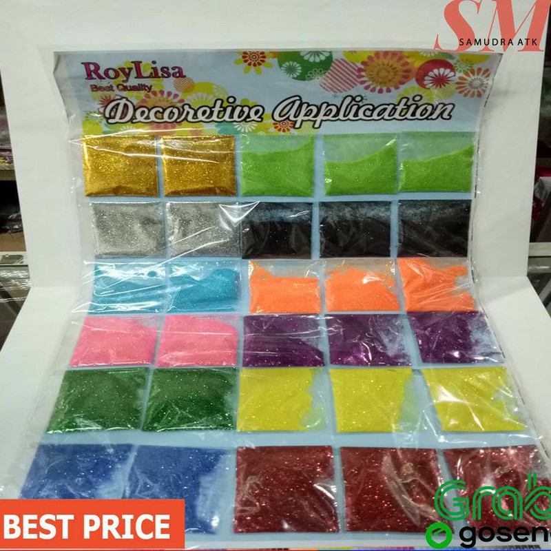 

GLITTER BUBUK RENTENG ISI 30 ROYLISA - samudra.atk