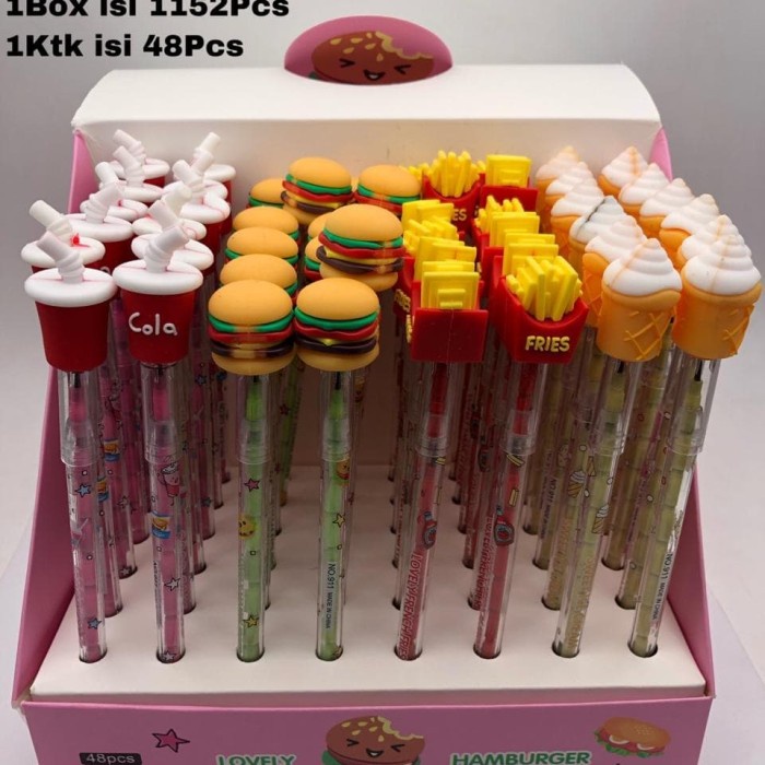 

pensil bensia/ pensil susun/ pensil sambung karakter (48 pcs) promo