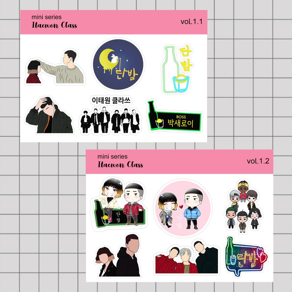 

Stiker Tumblr HP aesthetic / Stiker Laptop custom / stiker HP / Stiker Kpop | ITAEWON CLASS MINI 1