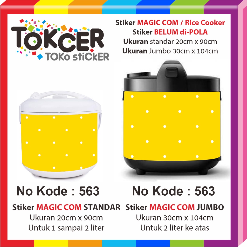 Stiker MAGIC COM / Rice Cooker POLKADOT