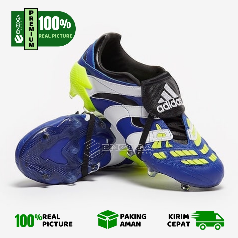 SEPATU SEPAK BOLA ADIDAS PREDATOR ACCELERATOR TEAM ROYAL BLUE WHITE SOLAR YELLOW-SOCCER MURAH BERKUA