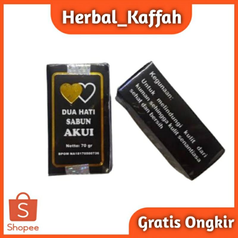 Dua Hati Sabun Akui 70 gr | Membunuh Bakteri Yang Melekat Pada Tubuh | Asli Original