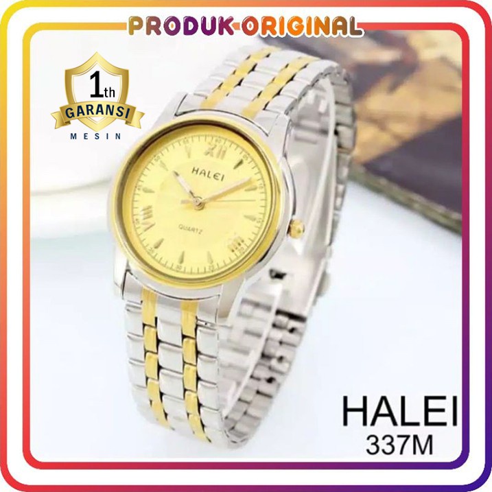 COD JAM TANGAN WANITA HALEI ORIGINAL 337 BAHAN STAINLESS STEEL WATER RESISTANT
