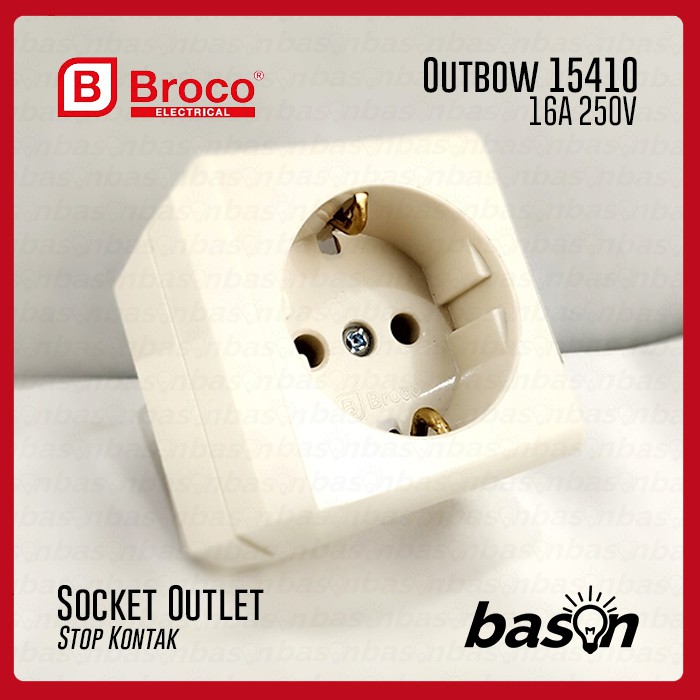 BROCO 15410 Socket Outlet Outbow - Stop Kontak