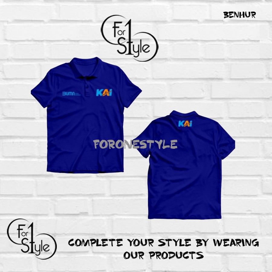 Polo shirt kaos polo KAI kereta api indonesia - Kaos kereta api - Kaos KAI