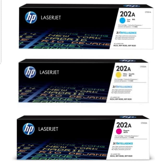 Toner HP CF501-CF503 Colors (202A) {Cyan.Yellow.Magenta}