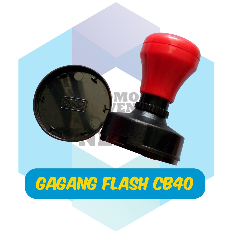 

Gagang stempel flash ukuran diameter 40 mm