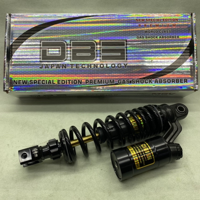 Shock DBS 8894 GP Series As Gold Full Black Matic Singel Shock 310mm 330mm Shockbreaker Matic Tabung Mio Beat Click125 Vario125 FOURSIX_46
