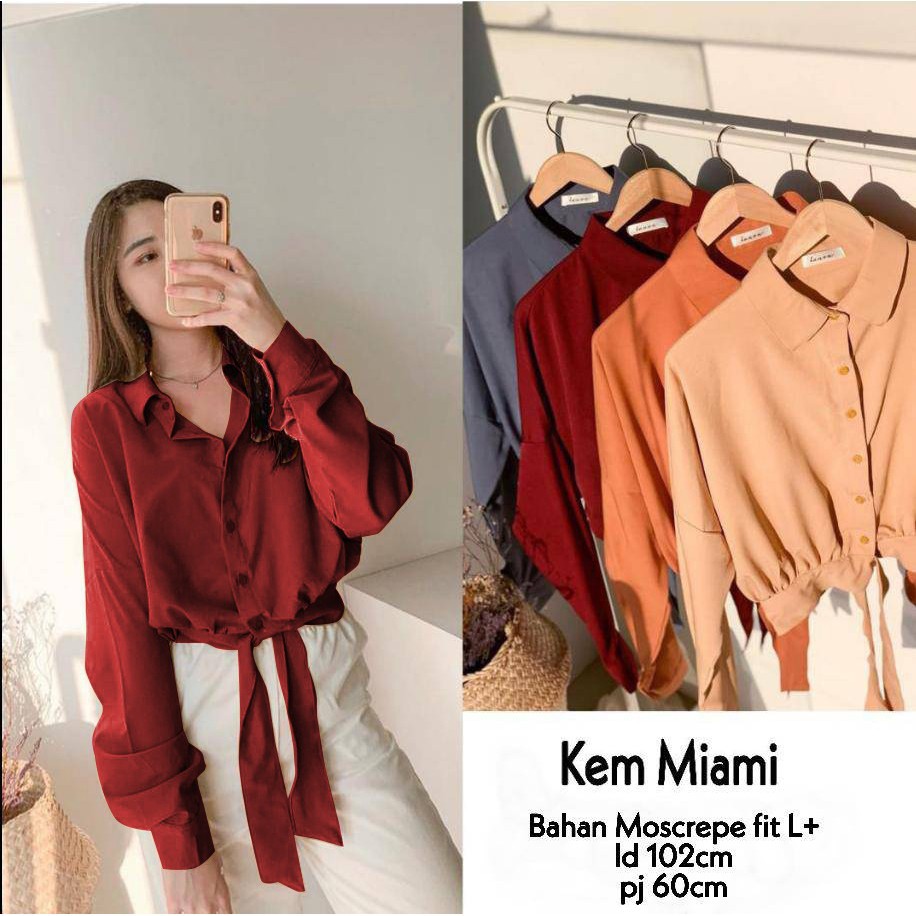 KEM MIAMI // KEMEJA LD 100CM