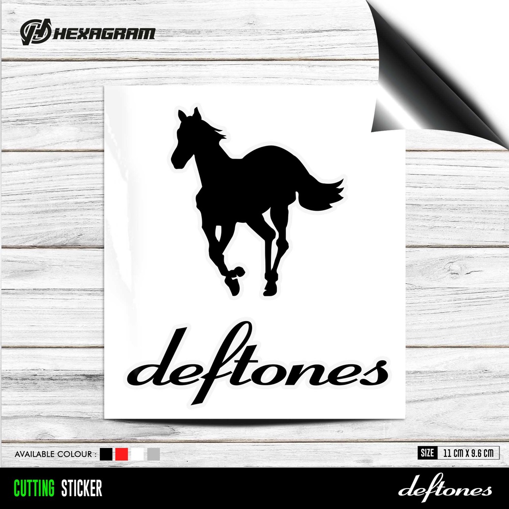 Cutting Sticker Deftones White Pony | Stiker Musik Deftones White Pony | Deftones