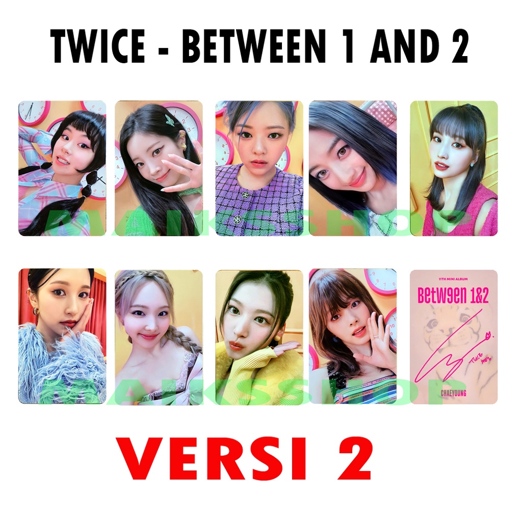 Twice Between 1 and 2 Photocard Kpop