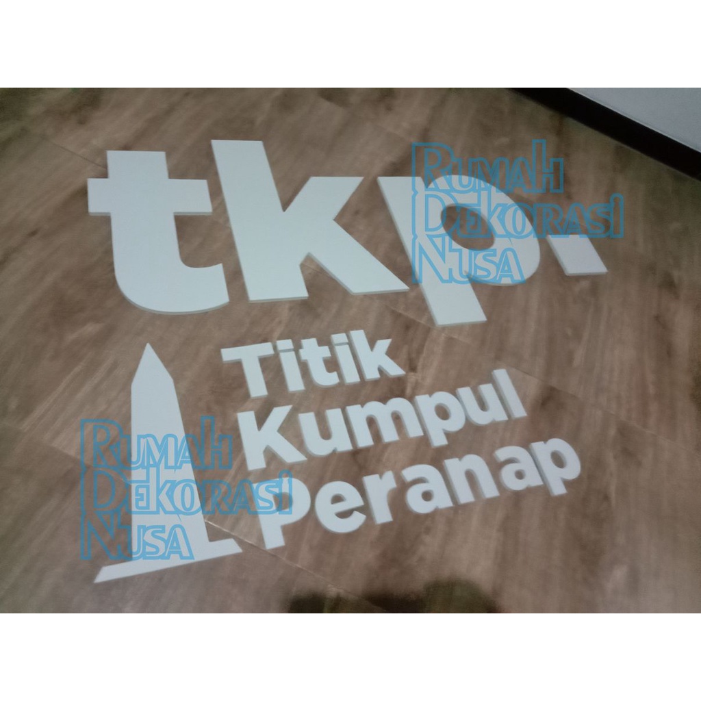 

30cm, PUTIH, HURUF TIMBUL / PAPAN NAMA / LABEL NAMA