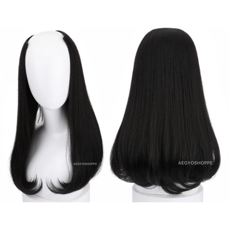 Hairclip korea biglayer lurus Blow baby curve 50cm 45cm 9073 888C