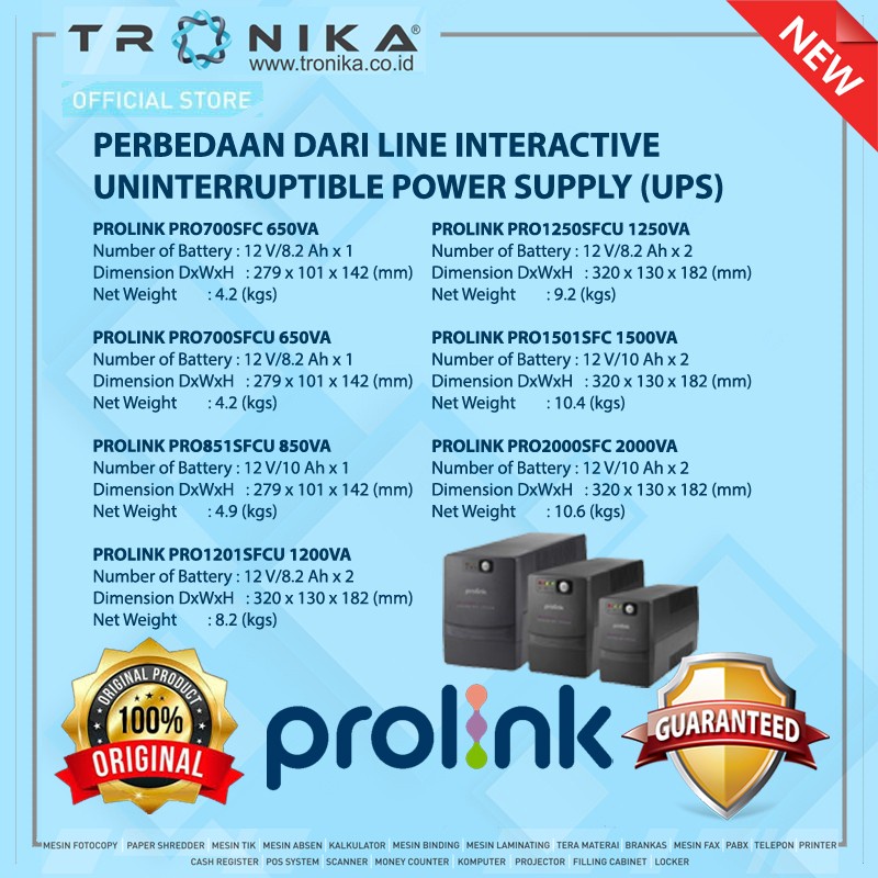 UPS PROLINK PRO1250SFCU Super Fast Charging UPS 1250VA USB Port HID