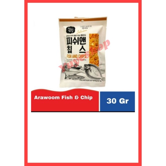 

Arawoom Fish n Chip 30gr - Cemilan ikan Korea