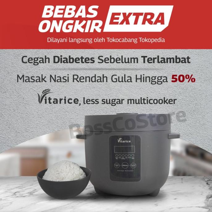 Jual Vitarice Low Carbo Rice Cooker T6/ Penanak Nasi Rendah Gula Karbo