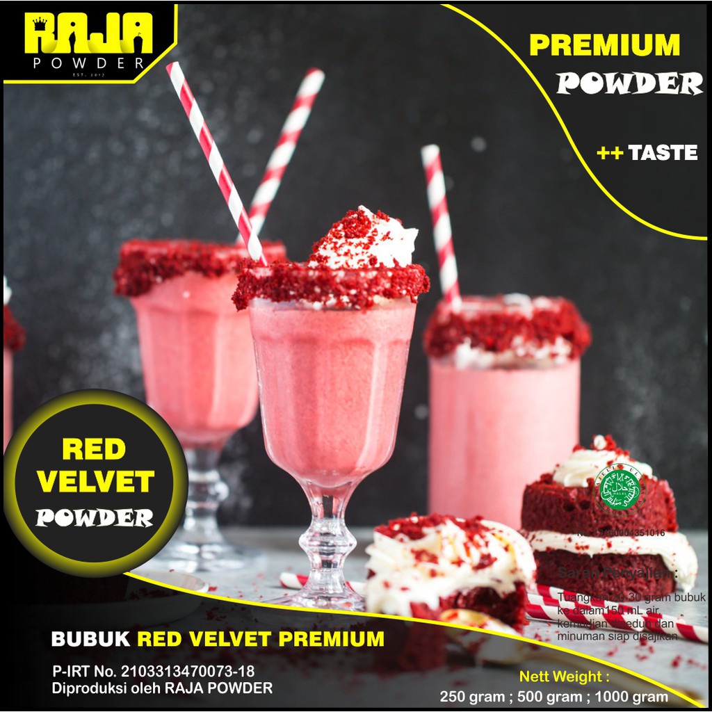 

Bubuk Red Velvet Bubuk Minuman Red Velvet Powder 250 gram PREMIUM