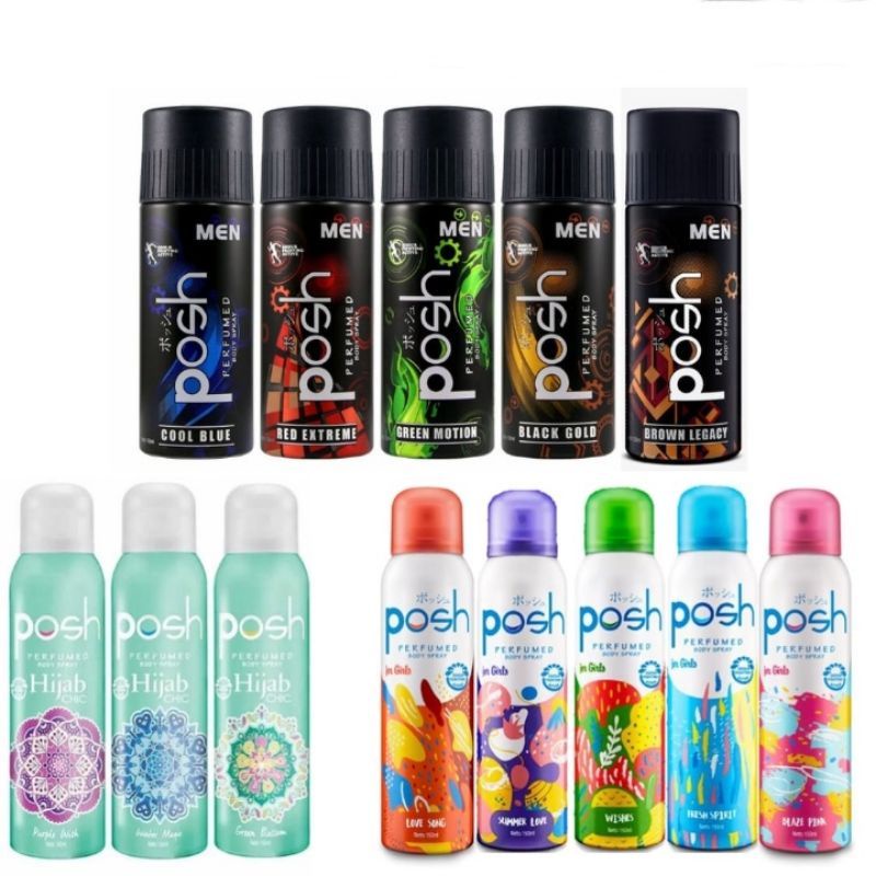 PARFUM POSH BODY SPRAY 150Ml/PARFUM HIJAB