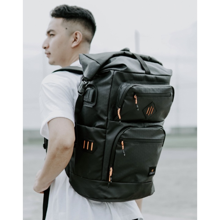 AILERON FULL BLACK |MANNEEDME x URBAN| Tas Ransel Punggung Pria Backpack ORIGINAL