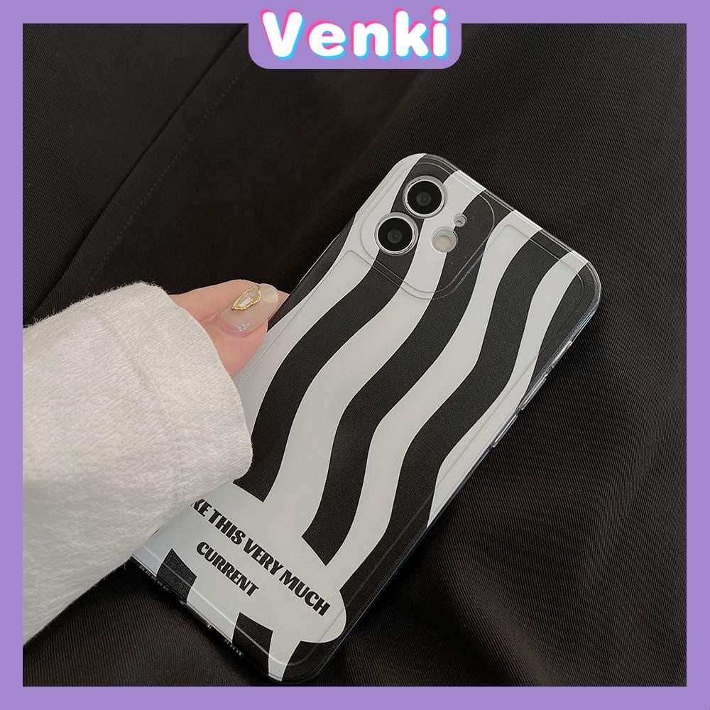 Soft Case Silikon Motif Bunga Warna Hitam / Putih Untuk Iphone 11 Pro Max / 7 + / Xs / Xr / 12 / 13pro / Max