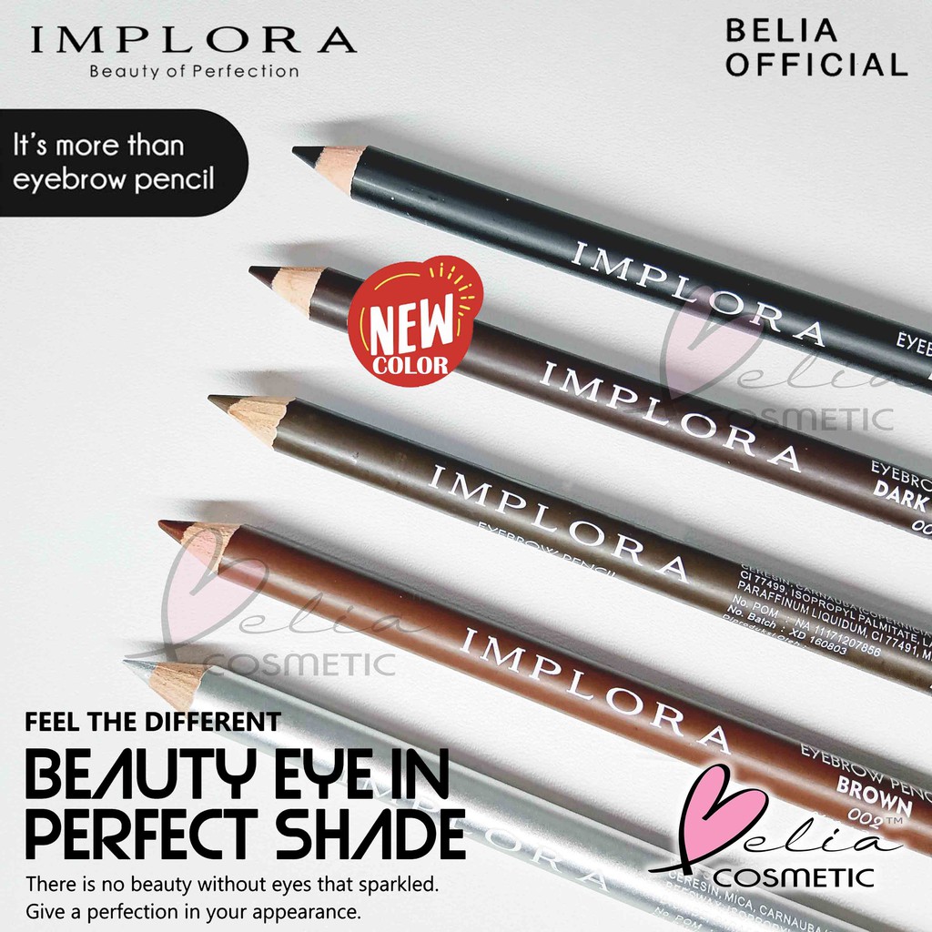 ❤ BELIA ❤ Implora (✔️BPOM) Pensil Alis 2.5 gram ( soft eyebrow pencil )