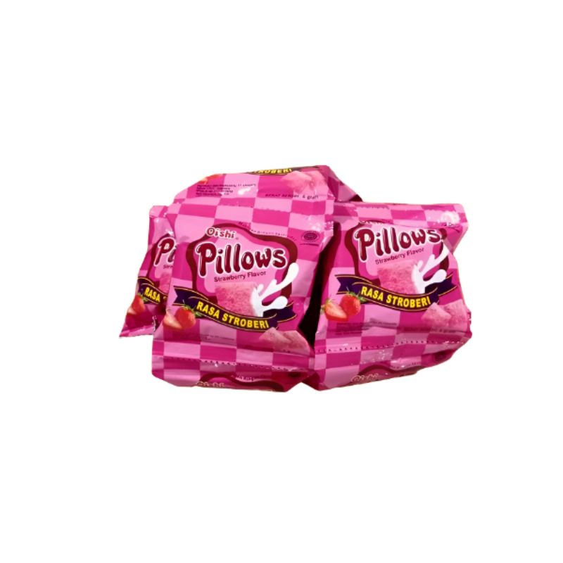 Wafer pillow Oishi aneka rasa (10x8gr) cemilan enak dan murah