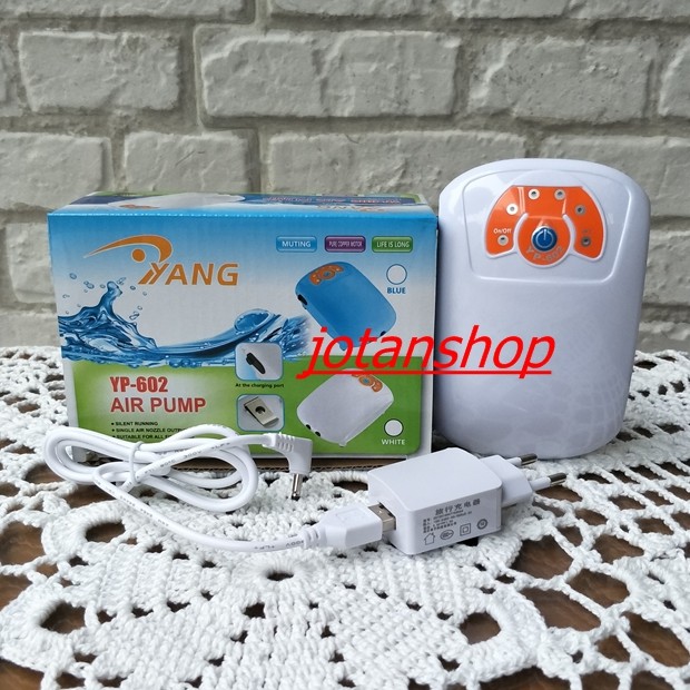 YANG YP-602 YP602 USB AC DC Pompa Udara 2 Lubang Air Pump Aerator Aquarium