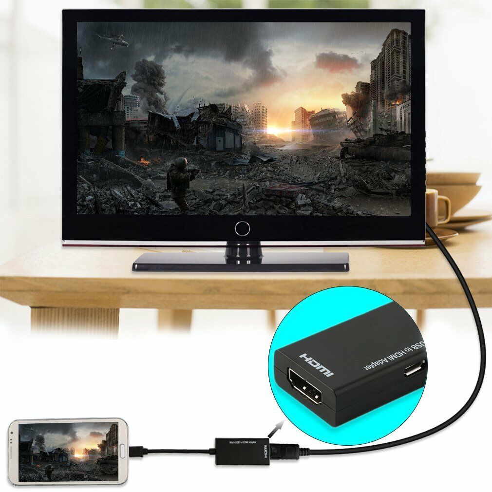 Adaptor HD 1080P Kompatibel Dengan Android Mirco USB Adapter HTC LG Android HDMI Converter Micro USB 2.0 MHL Ke Kabel HDMI