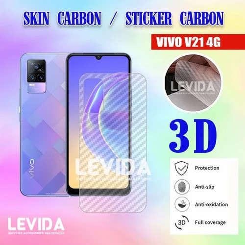 VIVO V21 4G SKIN CARBON SKIN BACK 3D ANTIGORES SKIN VIVO V21 4G