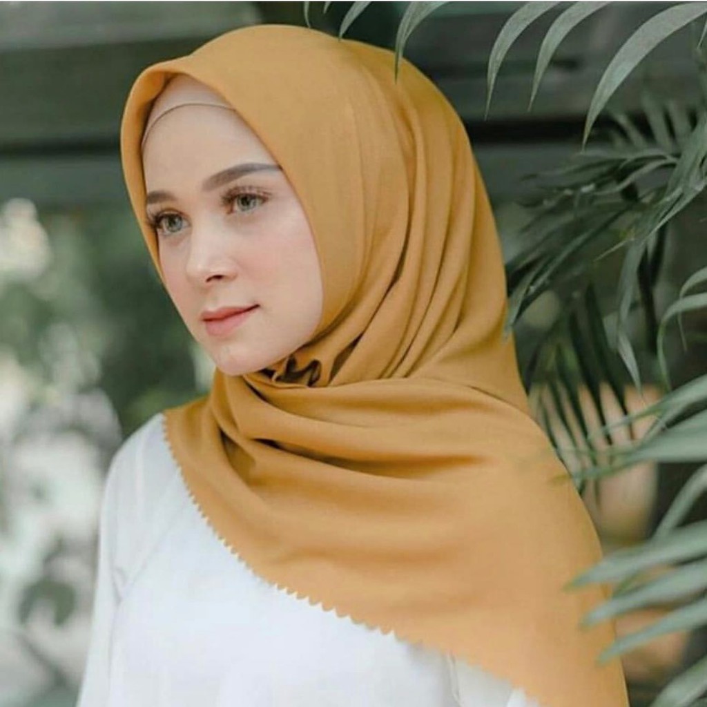 Jilbab Bella Square Lasercut || Hijab Segiempat Bella