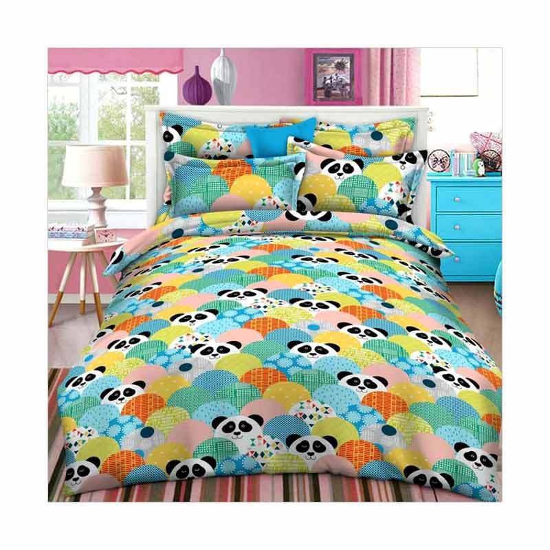 Set Sprei Motif panda Katun Lokal Premium 180x200