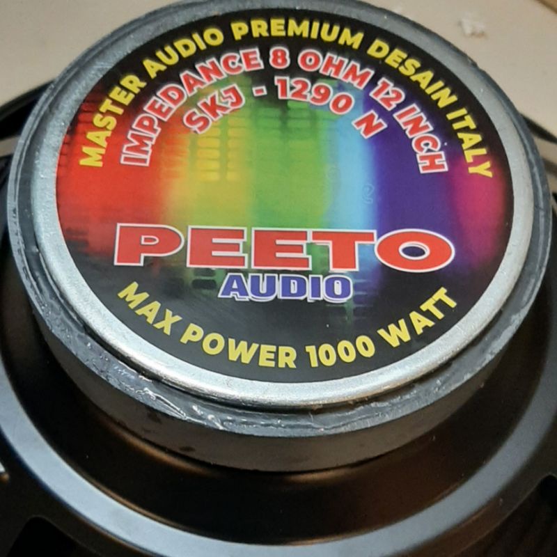 Speaker Component PEETO 12 Inch SKJ-1290 N Woofer Audio Max 1000 Watt