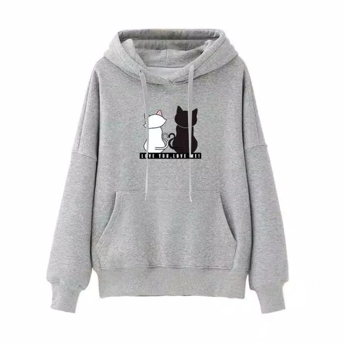 Fairy.Stories Sweater Hoodie Wanita Love You Love Me-3