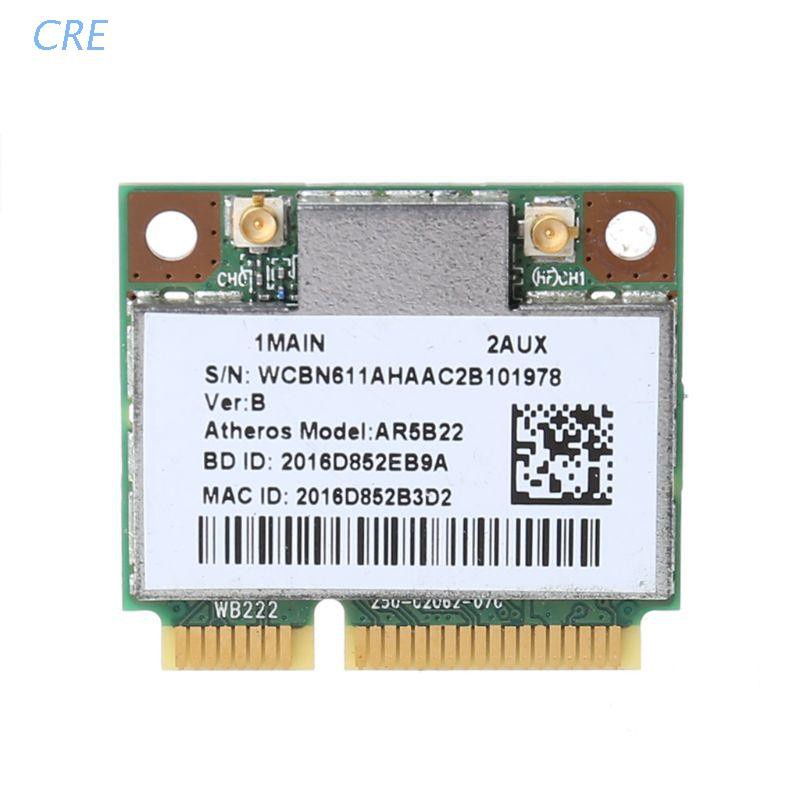 Cre Ar9462 Ar5B22 Wb222 Adapter Card Wifi Wireless Bluetooth 4.0 300mbps Untuk Pc / Laptop