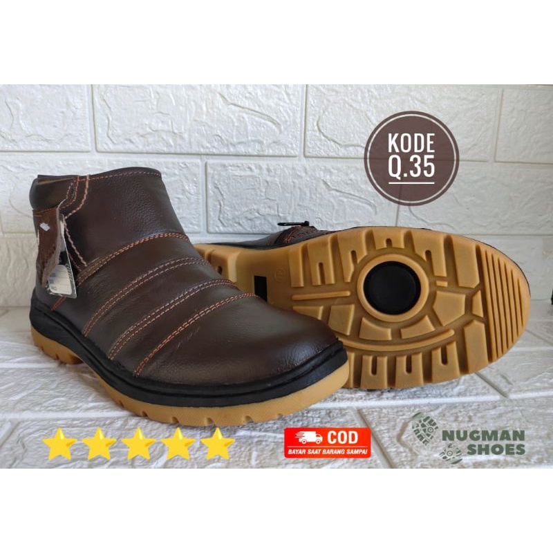 Sepatu Boot Touring Q.35/Sepatu boot/Sepatu kulit/Sepatu Touring