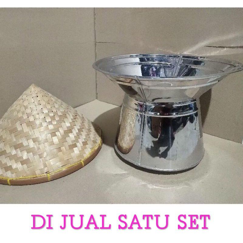 SATU SET DANGDANG+KUKUSAN / DANGDANG STAINLES  BOHAYY/ SEENG STAINLESS/ PANCI KUKUS TRADISIONAL