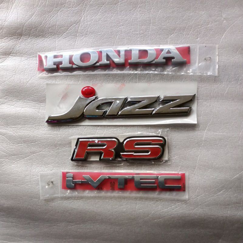 EMBLEM HONDA JAZZ RS I-VTEC ORIGINAL
