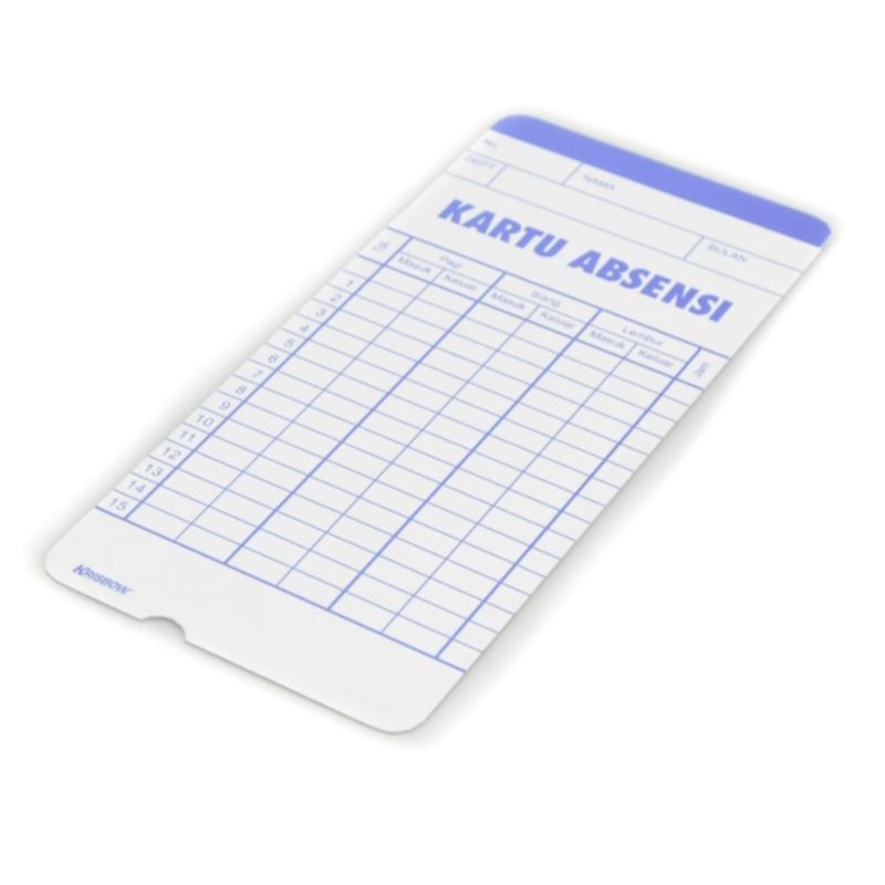 Set Kartu Absensi 100pcs Dengan Deteksi