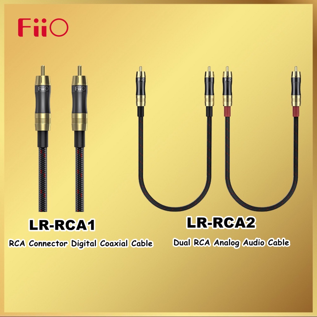 FiiO LR-RCA1 LR-RCA2 Digital / Analog Audio Cable RCA