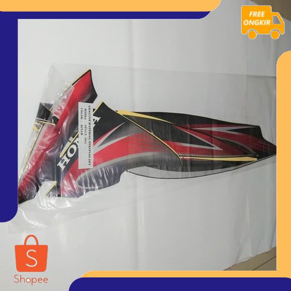 (BISA COD) Stiker Bodi  /  Lis Body  /  Striping Spacy 2012 Hitam