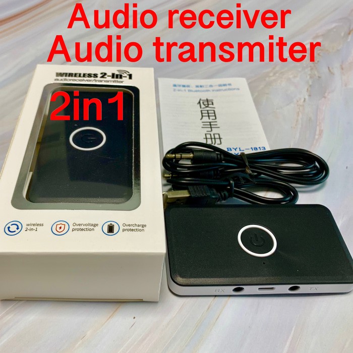 BYL-1813 2 in 1 Audio Bluetooth Receiver / Transmiter Adapter - Putih