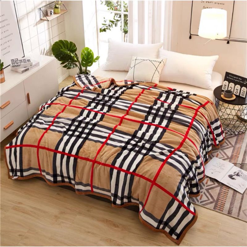 Medan Termurah Very soft Selimut Bulu Motif Selimut dewasa Dewasa 150 x 210 cm Tebal adem dan nyaman