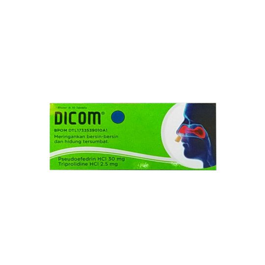 DICOM TABLET PER STRIP OBAT FLU PILEK HIDUNG TERSUMBAT BERSIN BERSIN