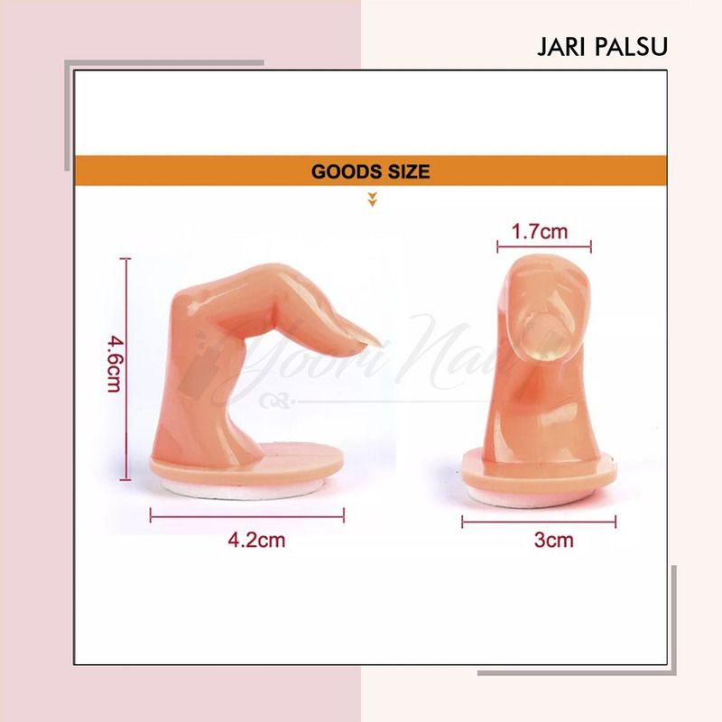 Jari palsu praktek manicure latihan practice false finger untuk latihan nail art